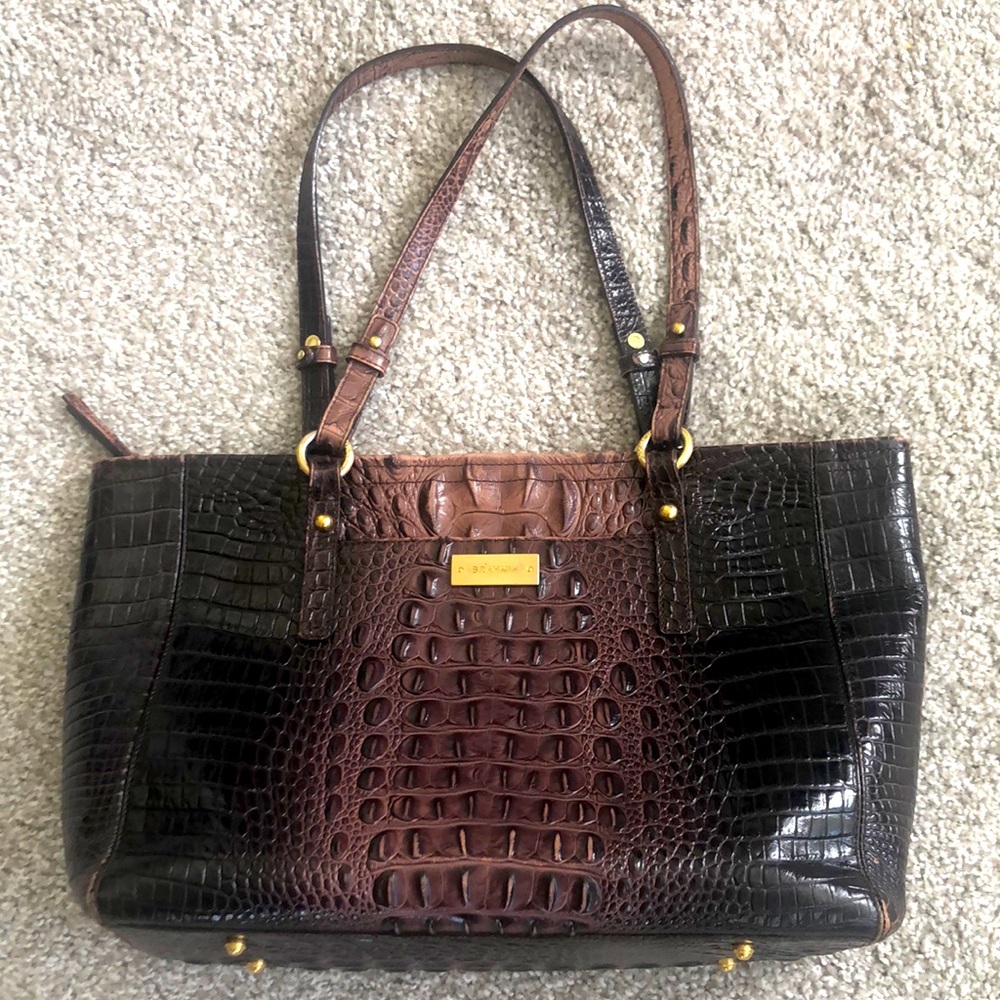 SOLD.  This item is sold.  Brahmin Melbourne Asher Zip Tote